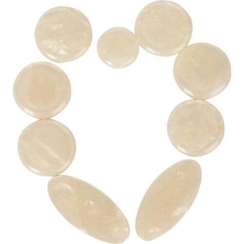 9 Pieces Saxophone Sax Key Buttons Inlays For Alto/Soprano/Subalto Sax Parts