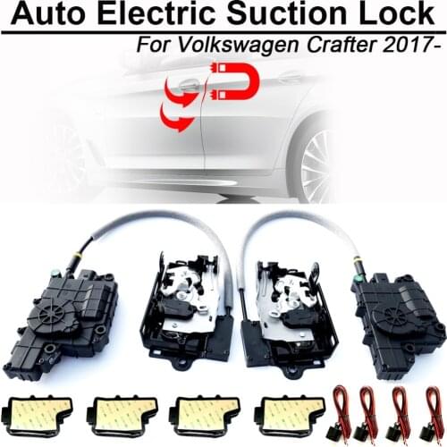 CARBAR Smart Auto Car Electric Suction Door Lock for Volkswagen VW Crafter Automatic Soft Close Super Silence Self-priming Door