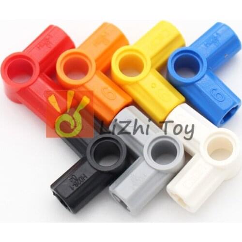 Technology Parts 32014 Axle and Pin Connector Angled #6 Bricks Building Blocks Parts DIY Accessories Compatible with Toys