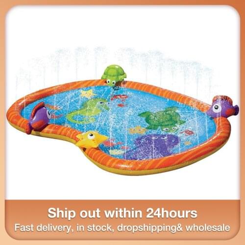 Water Sprinkler Pool Kids Sprinkler Splash Pad Wading Pool Children Sprinkler Water Toy For Kids Aged 3 And Up Outdoor Water Fun