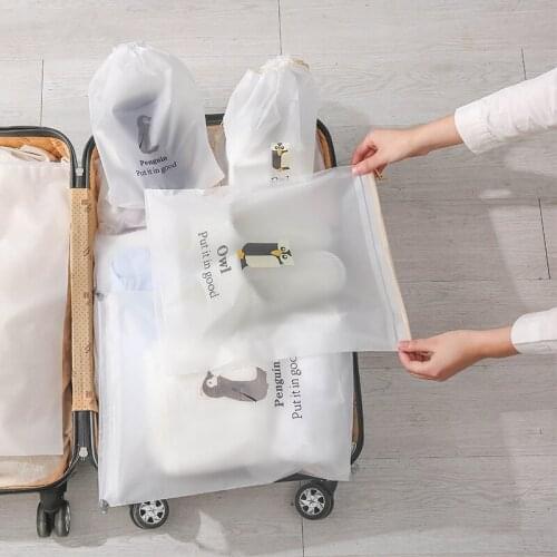 Travel Storage Bag Cartoon Drawstring Bag Luggage Packaging Bags for Clothes Organizer Bag Bath Make Up Organizer Pouch