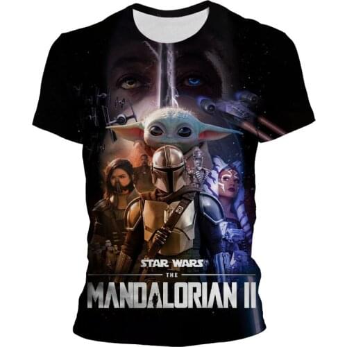 New Fashion Men T-shirt 3D Print Casual Child The Mandalorian T Shirt Summer Streetwear Man Women Short Sleeve Shirt kids Tee