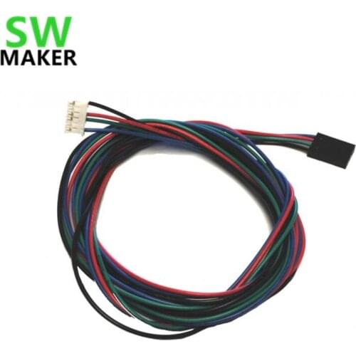 NEMA17 stepper Motor Cable 4-Way with connector 1000mm/2000mm for Reprap Prusa i3 3D printer RAMPS DIY parts