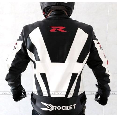 Riders racing jacket for motorcycle racing off-road motorcycle riding with 5 pieces protections PU and POLYESTER material