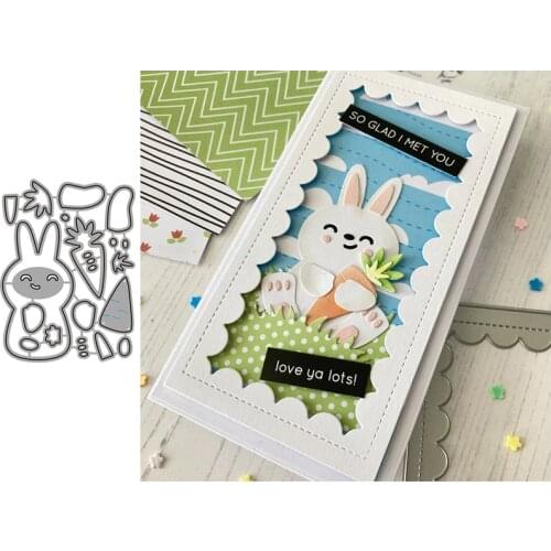 Rabbit Metal Cutting Dies for Scrapbooking Handmade Tools Mold Cut Stencil New 2021 DIY Card Make Mould Model Craft Decoration
