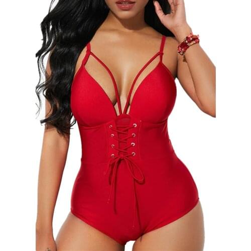 Красные слитные купальники NAYOOTON China At AliExpress