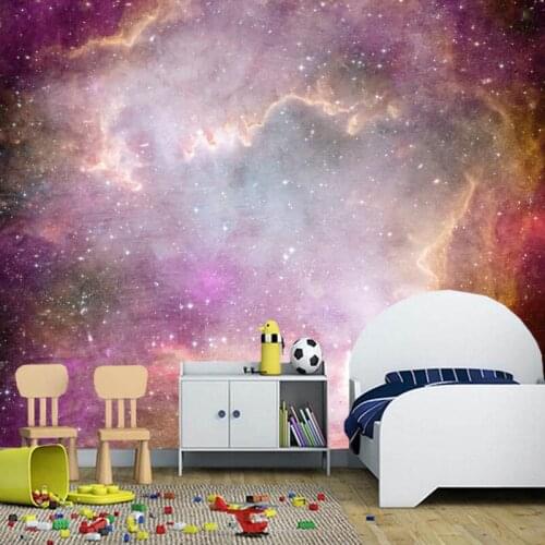 Natural scenery wallpaper, fantasy sky, natural landscape murals for childrens room bedroom ceiling background wallpaper vinyl