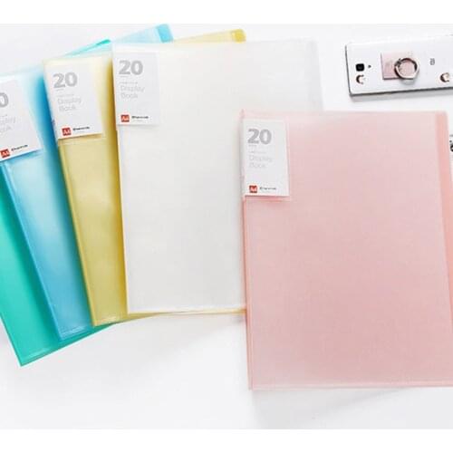 Information Book Paper Clip Folder Office Supplies Student Insert Bag Multi-layer Transparent A4 Small Fresh Folder