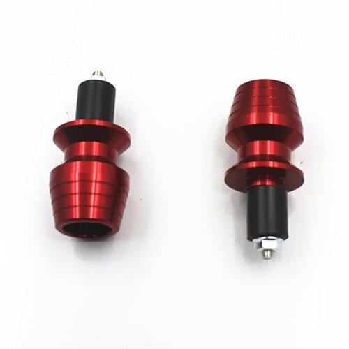 Pair 7/8'' Red CNC Aluminum Grips Bar Ends Slider For Honda Suzuki Kawasaki Ducati Yamaha YZF R1 R6 FZ FZR R6S