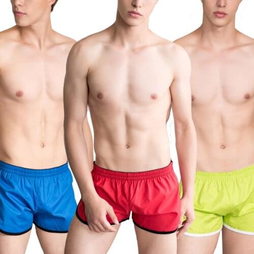 Men Solid Casual Shorts Summer Breathable Cotton Male Gym Sports Running Sleep Comfortable Casual Beach Shorts