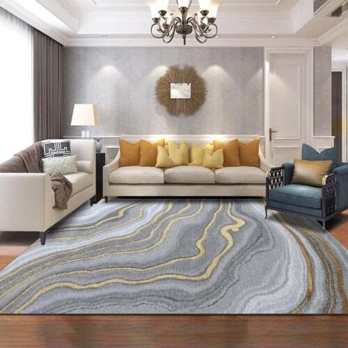 Nordic style Modern Abstract Gray Carpet Bedroom Kitchen Door Mat Living Room coffee table Floor Mat Carpet Rug Bedroom