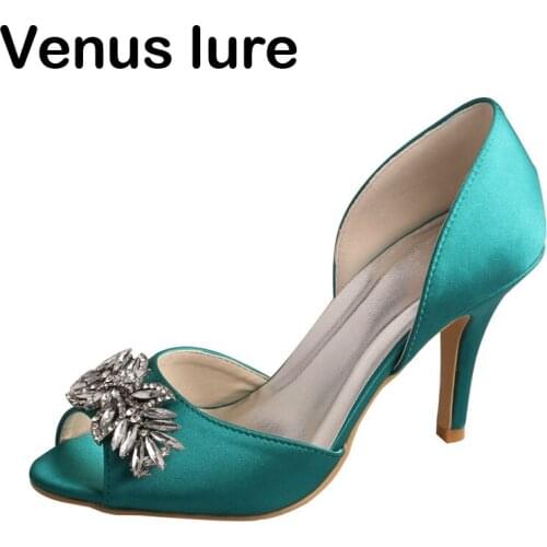 Customized Heel Special Occasion Shoes Women Olive Green Heel Pumps