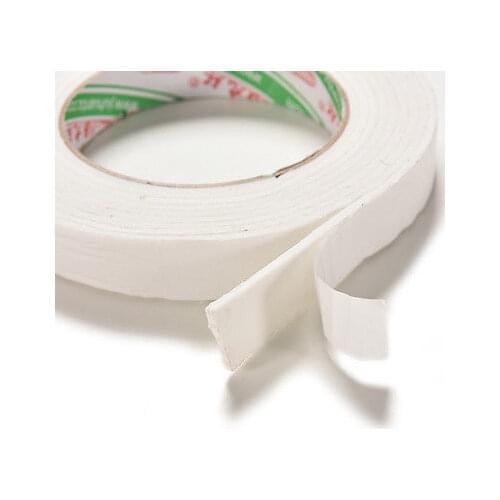 1 Roll High Quality White 1.8x300cm Double Sided Tapes Foam Super Strong Adhesive Sticky Tape
