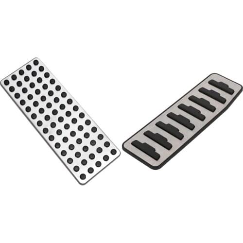 1 Pcs Footrest Foot Rest Dead Pedal Pad Cover for Mercedes Benz & 1 Pcs for Range Rover Evoque Rest Pedal Pad Cover