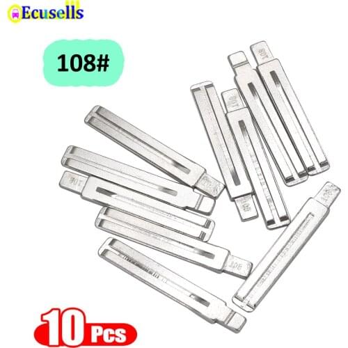 10Pcs/Lot Flip Blank Key Blade Uncut TOY40 108# For Hyundai I30 IX35 Elantra For Kia Spotage RIO K2 K3 K5 Flip KD Car Key Blade