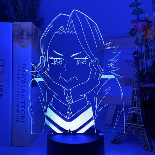 3d Lamp Anime My Hero Lamp for Bedroom Decoration Birthday Gift Led Night Light Academia Color Changing Desk Night Lamp Xmas