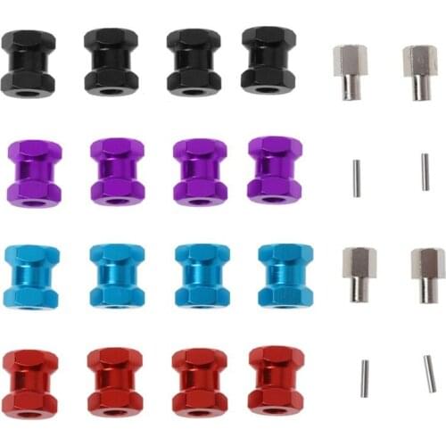 4pcs Metal Axle Widen 12mm Hexagon Wheel Adapter 15mm/20mm/25mm For 1/10 RC Crawler Cars TRX4 RC4WD D90 D110 Axial Scx10 90046