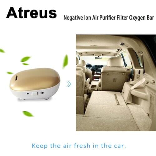 Atreus Car Negative Ion Air Purifier Filter Oxygen Bar Deodorizer For Nissan qashqai Citroen c4 c5 Chevrolet cruze aveo Peugeot