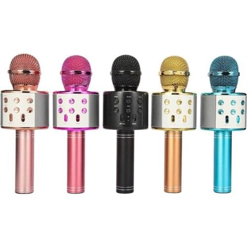 Bluetooth Karaoke Microphone Wireless Professional Speaker Home KTV Handheld Microphone Computer Microphone Singing K Song