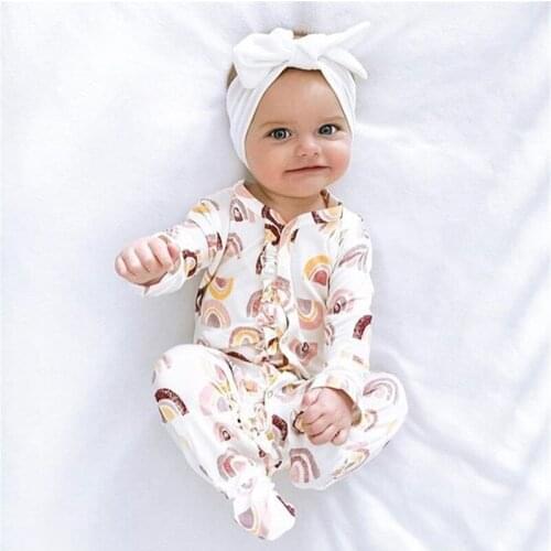 Newborn One-Pieces Rompers Body Baby Girl Outfit Long Sleeve Romper Autumn Clothes Sunsuit