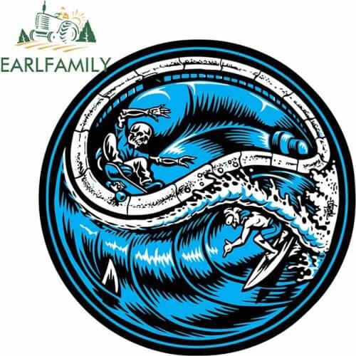 EARLFAMILY 13cm x 13cm For Spitfire Skateboarding Bumper Car Stickers Fine Decal Fashion Vinyl Material Windows Decoration