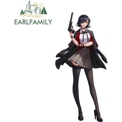 EARLFAMILY 13cm x 6.2cm For Kyoka Jiro Vinyl Car Stickers Waterproof Sunscreen Decal Auto Windows Motorcycle JDM Car Assessoires