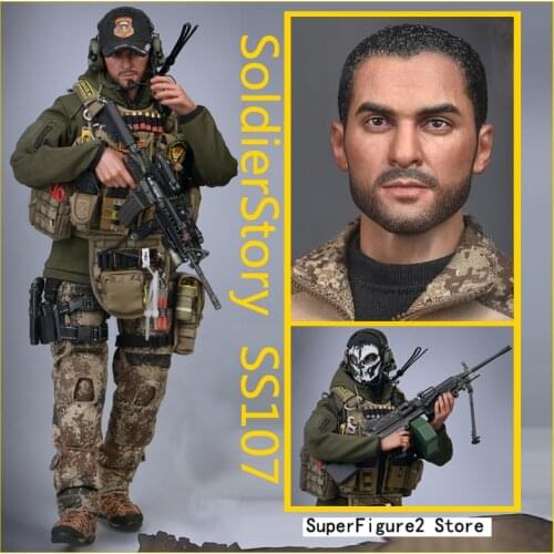 SoldierStory SS 107 SS107 1/6 Iraq Special Operations Forces ISOF M249 SAW GUNNER Collection Action Figure New Box