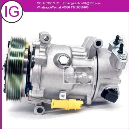 AC Compressor For Peugeot206 207 307 308 9670318880 9659875780 9678656080, 9651910980 9671216280 6453ZZ 6453WK