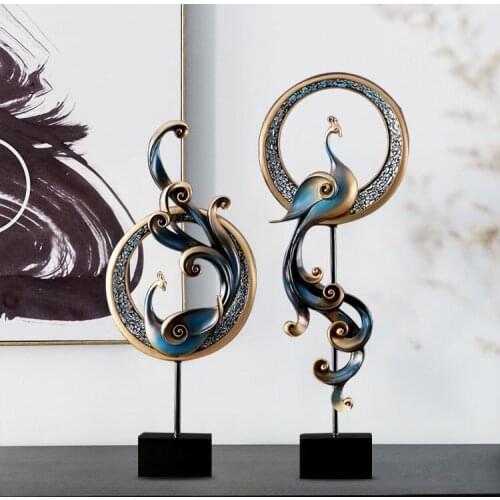 CREATIVE PHOENIX ORNAMENTS AMERICAN HOME SOFT FURNISHINGS CRAFTS LIVING ROOM TV CABINET PORCH CABINET EUROPEAN DECORATIONS