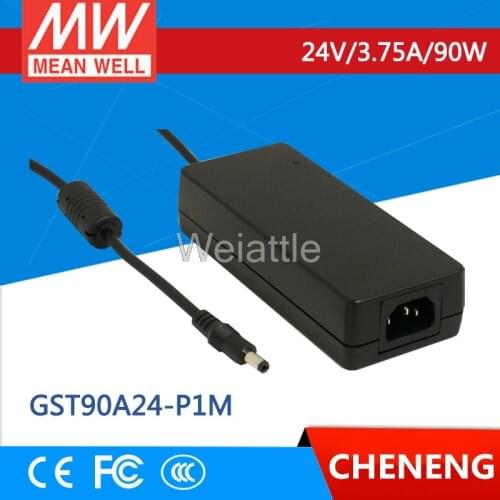 MEAN WELL original GST90A24-P1M 24V 3.75A meanwell GST90A 24V 90W AC-DC High Reliability Industrial Adaptor