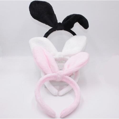 Cute Girls Hair Bands DIY Rabbit Ears Headband Sexy Ladies Stretch Hairy Hair Bands Kids Hair Accessories For Women