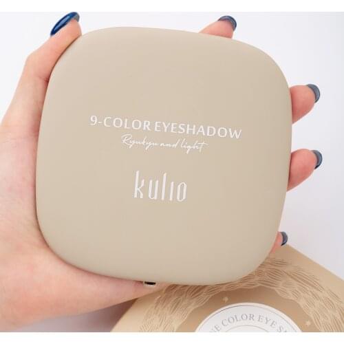 Cartoon Cute 9 Color Eyeshadow Palette Matte Shimmer Silky Touch Eye Makeup Powder Brighten Shiny Highlight Waterproof Cosmetics