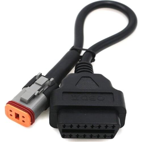 OBD2 Motorcycle Motobike Connector OBD 4Pin OBD 2 6Pin to 16Pin Adapter Cable OBD Diagnostic For Harley OBD Extension cable