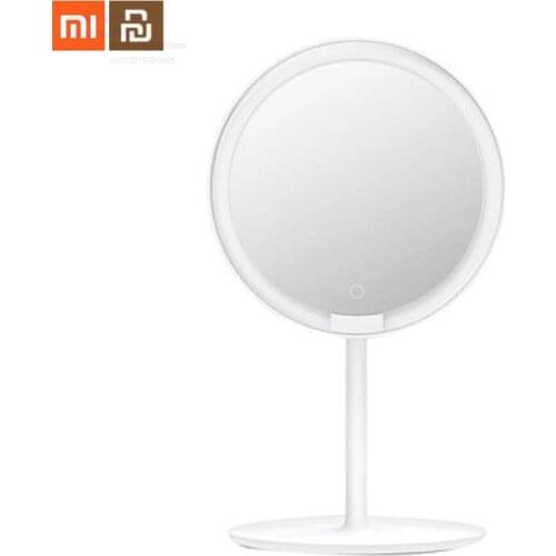 Original xiaomi mijia LED makeup mirror wireless with light mirror portable daylight mirror makeup lamp desk lamp mirror smart