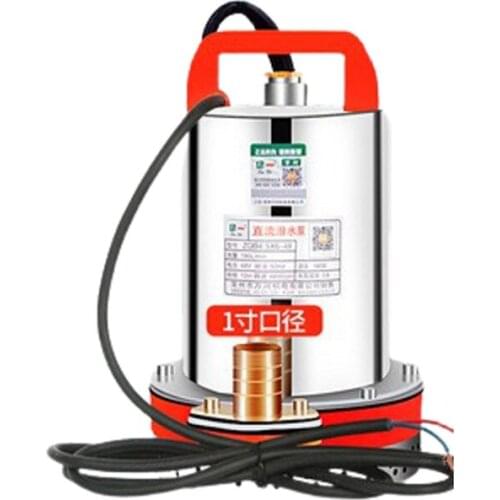 DC Submersible Sump / Agricultural Stainless Steel Garden Tools Underwater Water Sewage Self-Suction Pump Drainage Irrigation