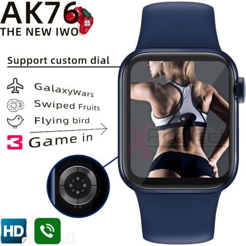 AK76 Smart Watch iwo smartwatch 2021 game call Bluetooth heart rate Watches Fitness bracelet PK amazfit HW12 X16 W26 W46 G68L