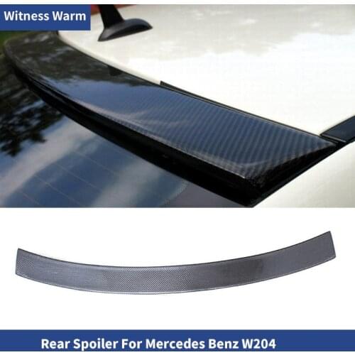 For Benz W204 roof Spoiler top wing AMG C63 style C180 C200 C260 carbon fiber unpainted Primer rear wings 2007-2014