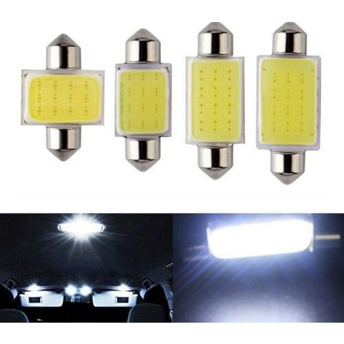 2000pcs C5W LED COB Festoon 31mm 36mm 39mm 41mm 12V White bulbs for cars License plate Interior Reading Light 12SMD