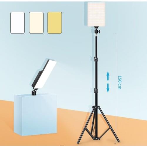 LED Lighting Panel Video Light With Stand Tripod For Photography Studio Taking Photo Video Filming Lamp Photographic Live Stream