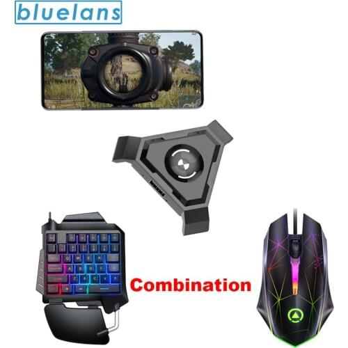 Triangle Phone Bluetooth Gaming Keyboard Mouse Converter Adapter for iOS Android For PUBG Mobile Controller Game Peripherals