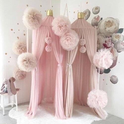 Baby Room Decoration Garland Ball Garland Bunting for Wedding or Party Childrens Room Mosquito Net Crib Net Accessories