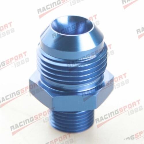 -12 AN 12AN AN12 Male Flare To M18 x 1.5 Metric Straight Fitting Blue/BLACK