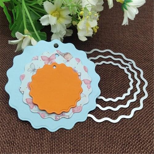 3pc RoundPhoto frame Metal Cutting die keychain shaker Heart Paper Key Chain Scrapbook Paper Craft Card Punch Art Knife Cutter