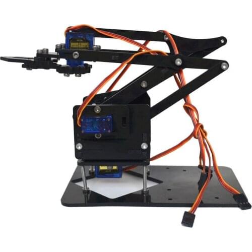 4DOF Assembling Acrylic Mechine Robot Arm with SG90 Plastic Gear Servo For Robot DIY COD 3D print parts