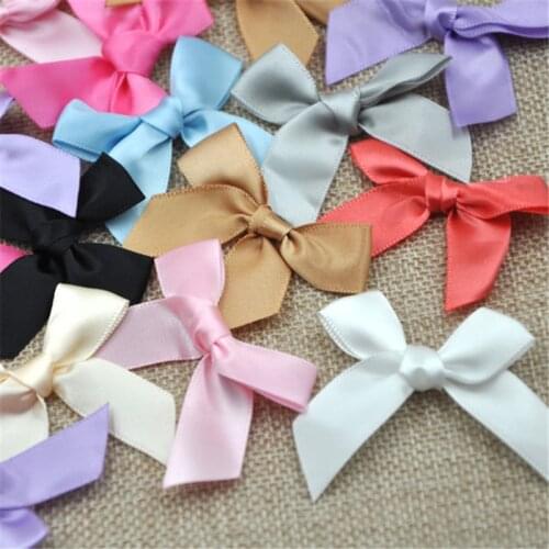 30pcs Satin ribbon bow flower Kids DIY Party supply Gift Packing Lots Mix B30