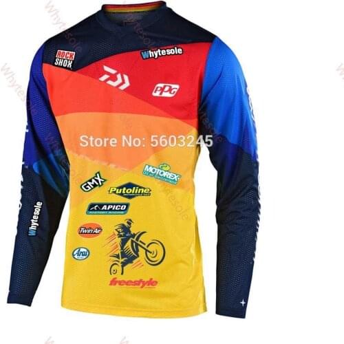 Quick Dry motocross jersey Cycling Jersey MX Off Road Mountain Bike moto BMX DH Downhill long sleeve mtb Jersey