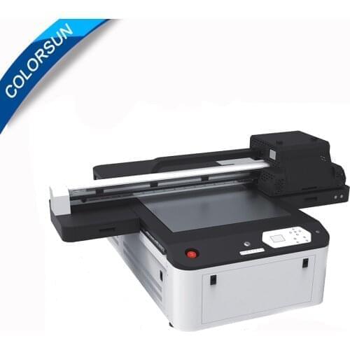 Colorsun automatic 6090 uv printer A1 with 3 printhead 60*90cm UV flatbed printer for glass metal Sectional Vacuuming Plateform