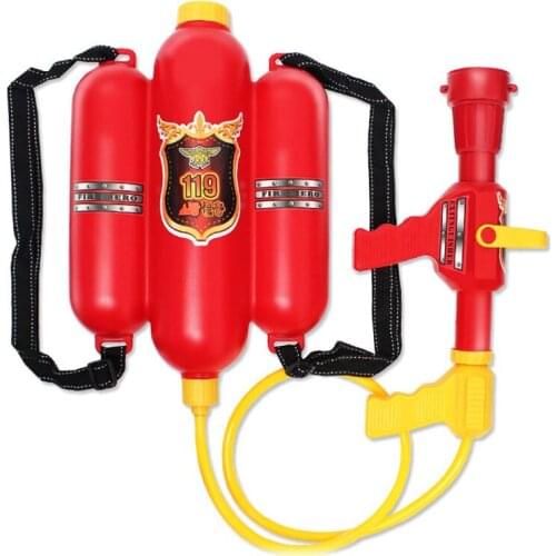Childrens Fireman Backpack High Pressure Water Gun Summer Beach Water Game Toys Kids Cosplay Fireman Water Pistol With Backpack