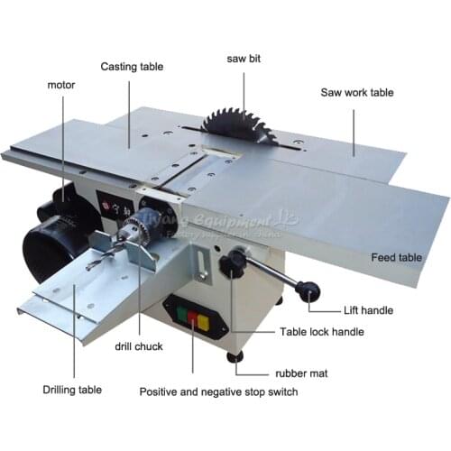 3 in 1 planner electric saw woodworking tool machine Q10086 cnc milling machine
