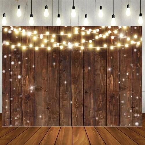 Rustic Glitter Wood Photography Backdrop For Wedding Party Banner Birthday Bridal Shower I Do BBQ Background Photo Booth